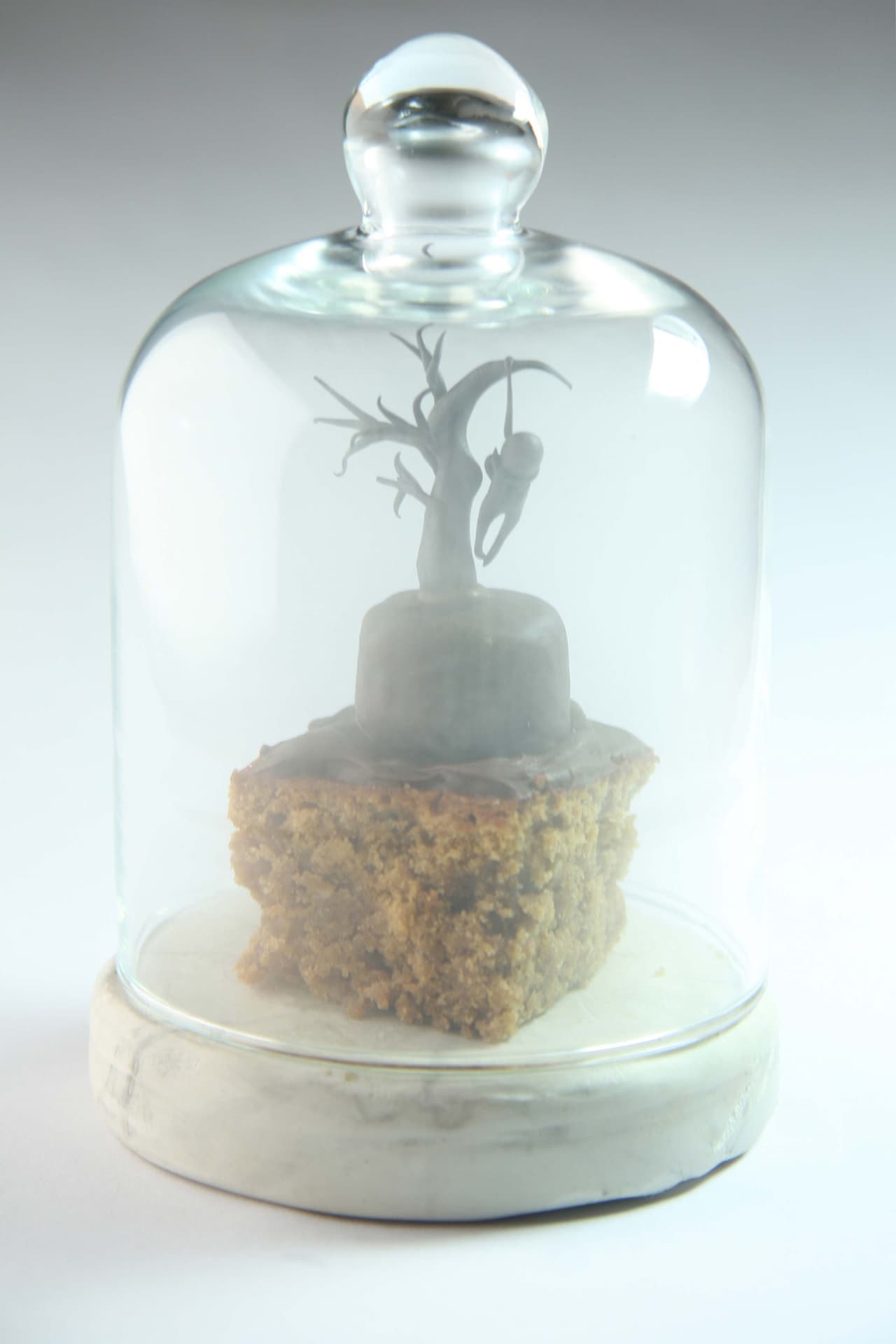 ¿Qué te parecería una rebanada de budín sacada de una película de terror?