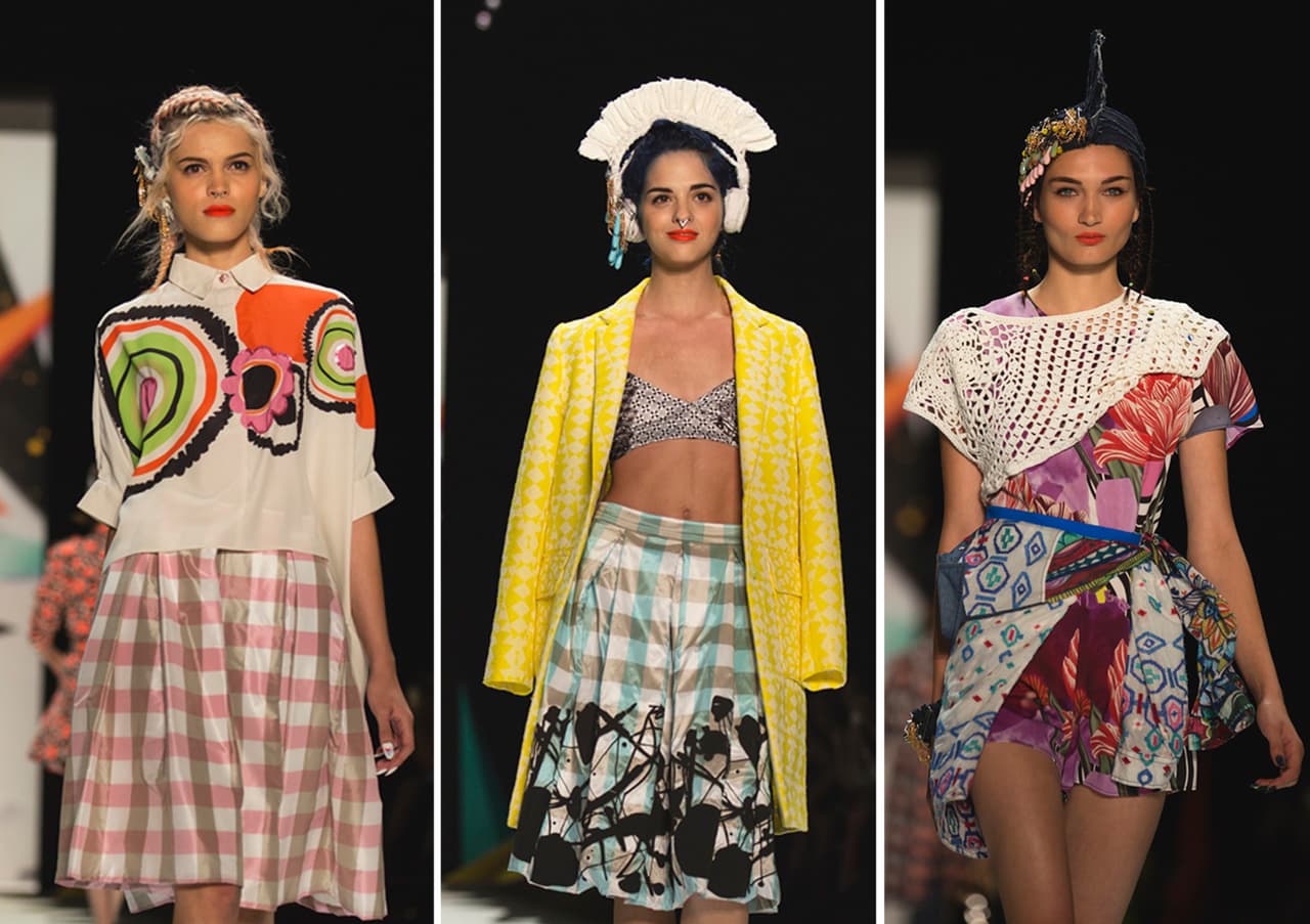 La marca española Desigual dejo encantado al mundo de la moda con su nueva colección primavera- verano 2016 en el NYFW. Diseñador Desigual. NYFW, Spring/Summer 2016 - 10/09/2015