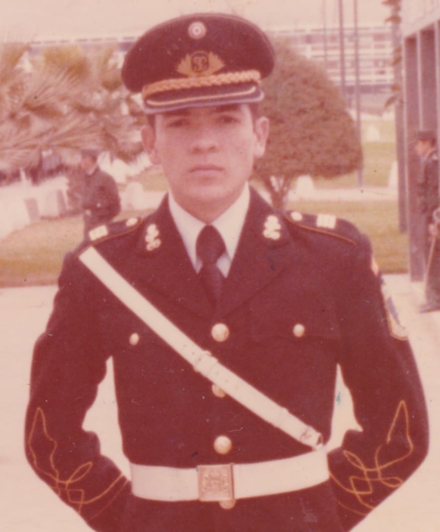 Amadis Jimenez as a young cadet.