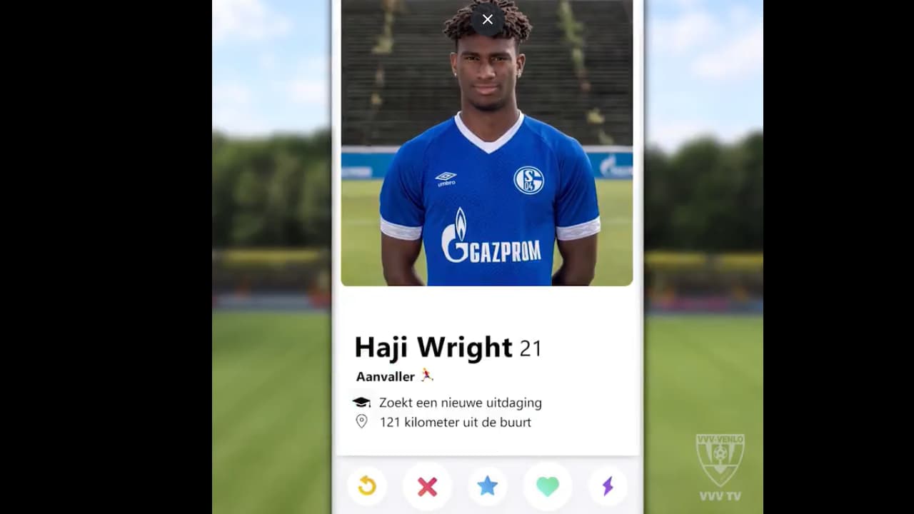 Tinder lo hizo fichar en Holanda: estadounidense Haji Wright, al VVV Venlo