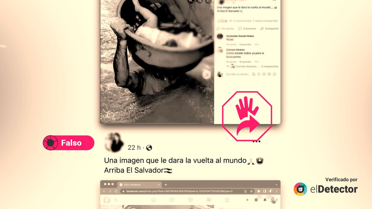 Ni El Salvador ni Honduras: esa foto del rescate de un bebé fue tomada en Filipinas en 2020