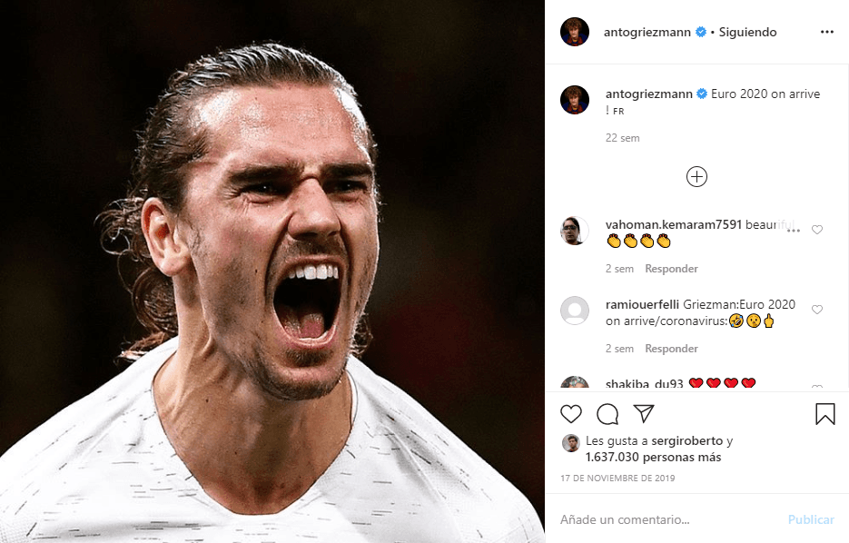 <b>Antoine Griezmann</b>
<br>30.2 mm seguidores