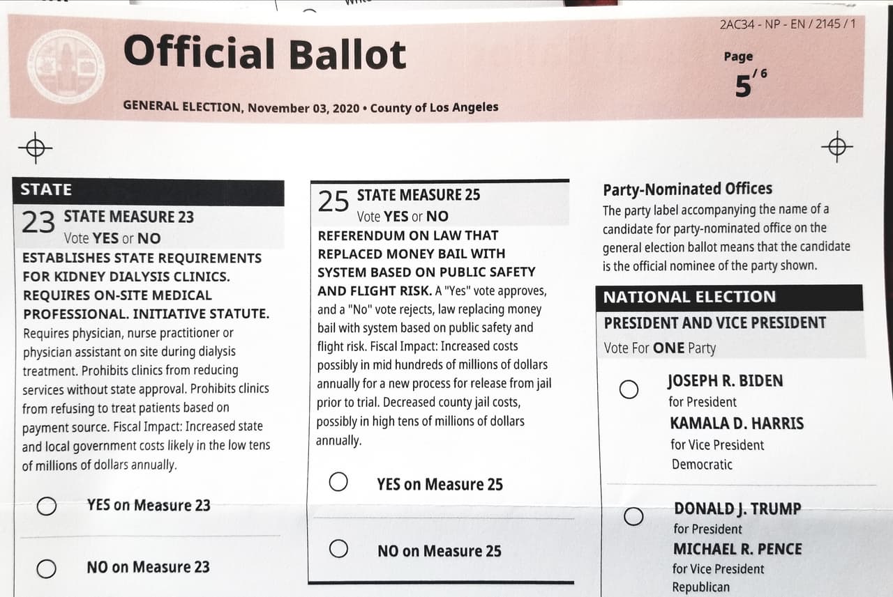 Más de 2,000 boletas electorales de Los Ángeles tienen un error; ¿qué hacer si le ocurre?