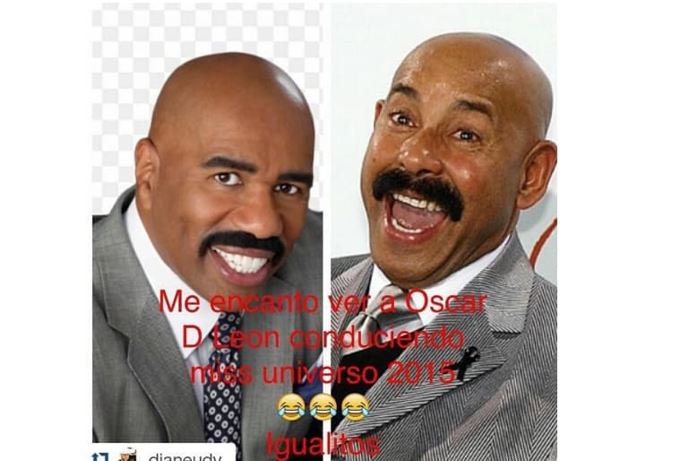 Y hasta los compararon por la gran sonrisa que ambos tienen.