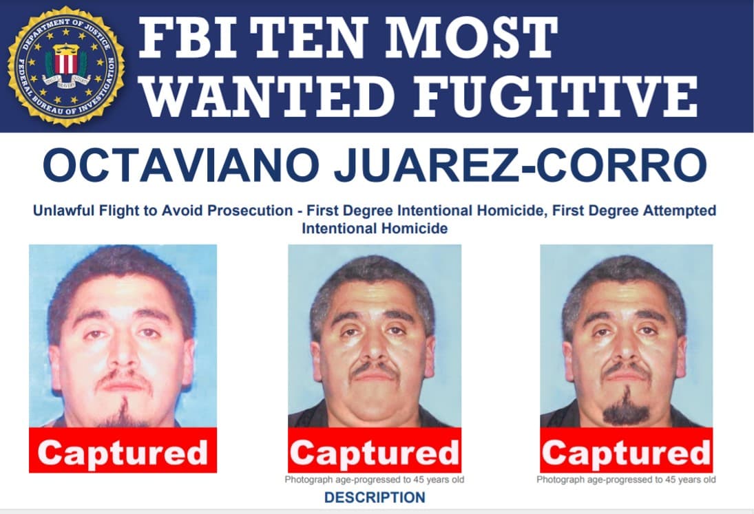Así arrestó el FBI en México a Octaviano Juárez Corzo, uno de los fugitivos más buscados: lo persiguieron 16 años