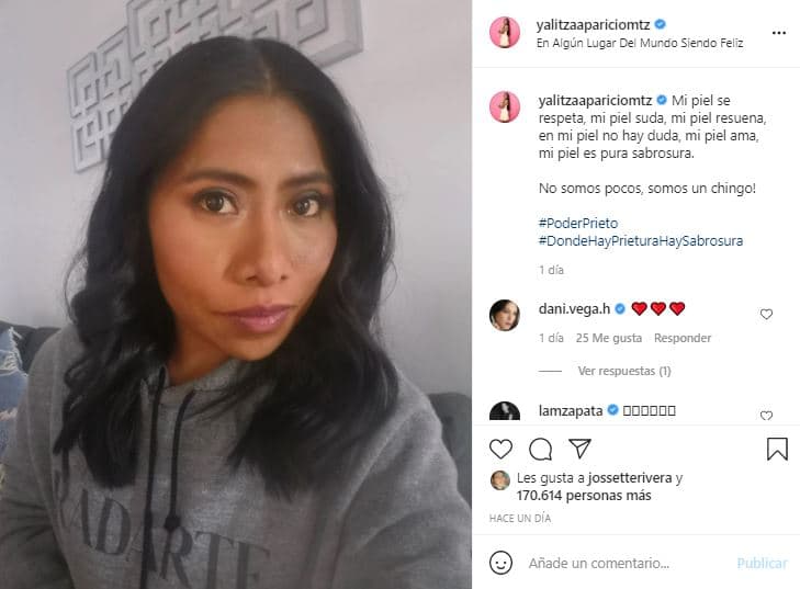 "Mi piel se respeta, mi piel suda, mi piel resuena, en mi piel no hay duda, mi piel ama, mi piel es pura sabrosura. ¡No somos pocos, somos un chingo!", se puede leer en sus cuentas de Twitter e Instagram.