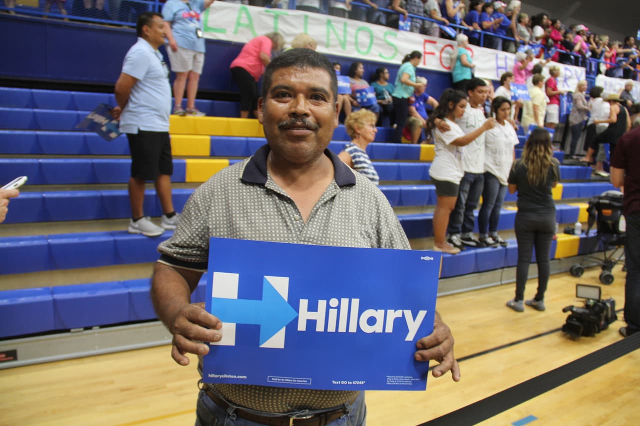 José Medrano, apoya a Clinton