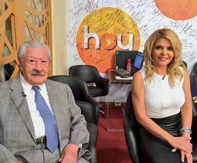 Ignacio López Tarso e Itatí Cantoral siempre sonrientes.