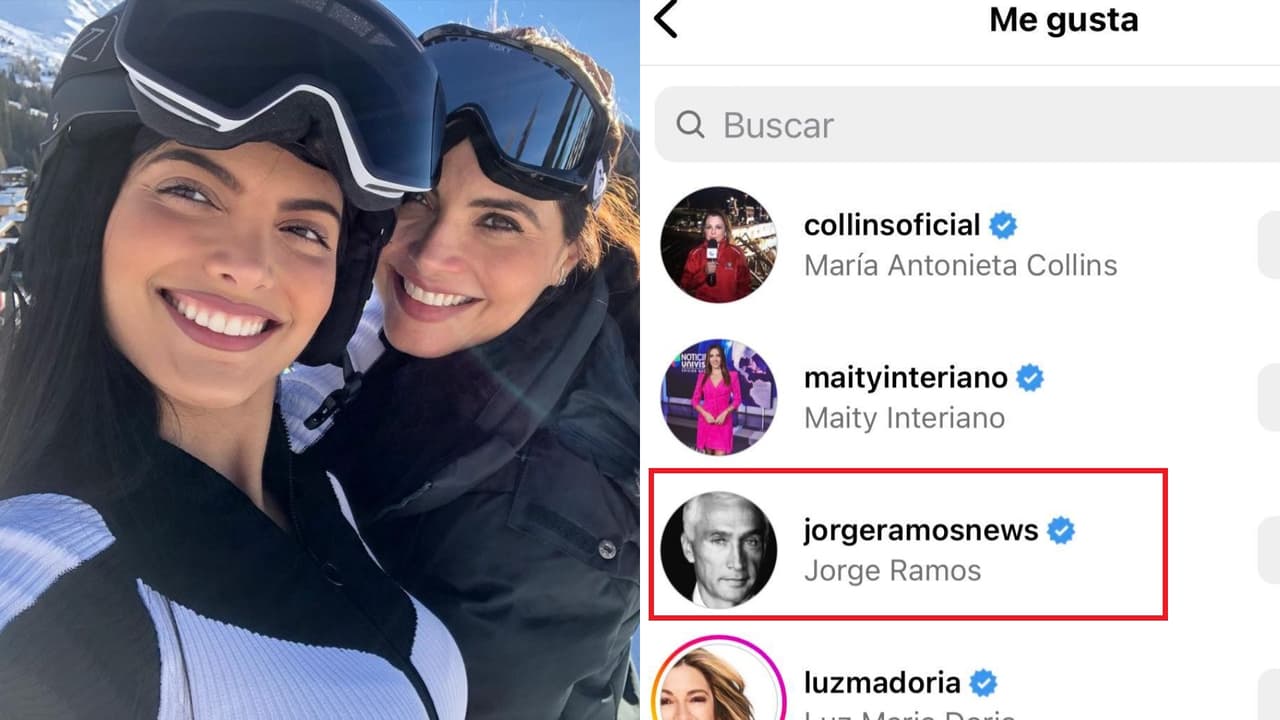 Jorge Ramos reaccionó con un 'me gusta' al mensaje de felicitación de su novia para su hija mayor.