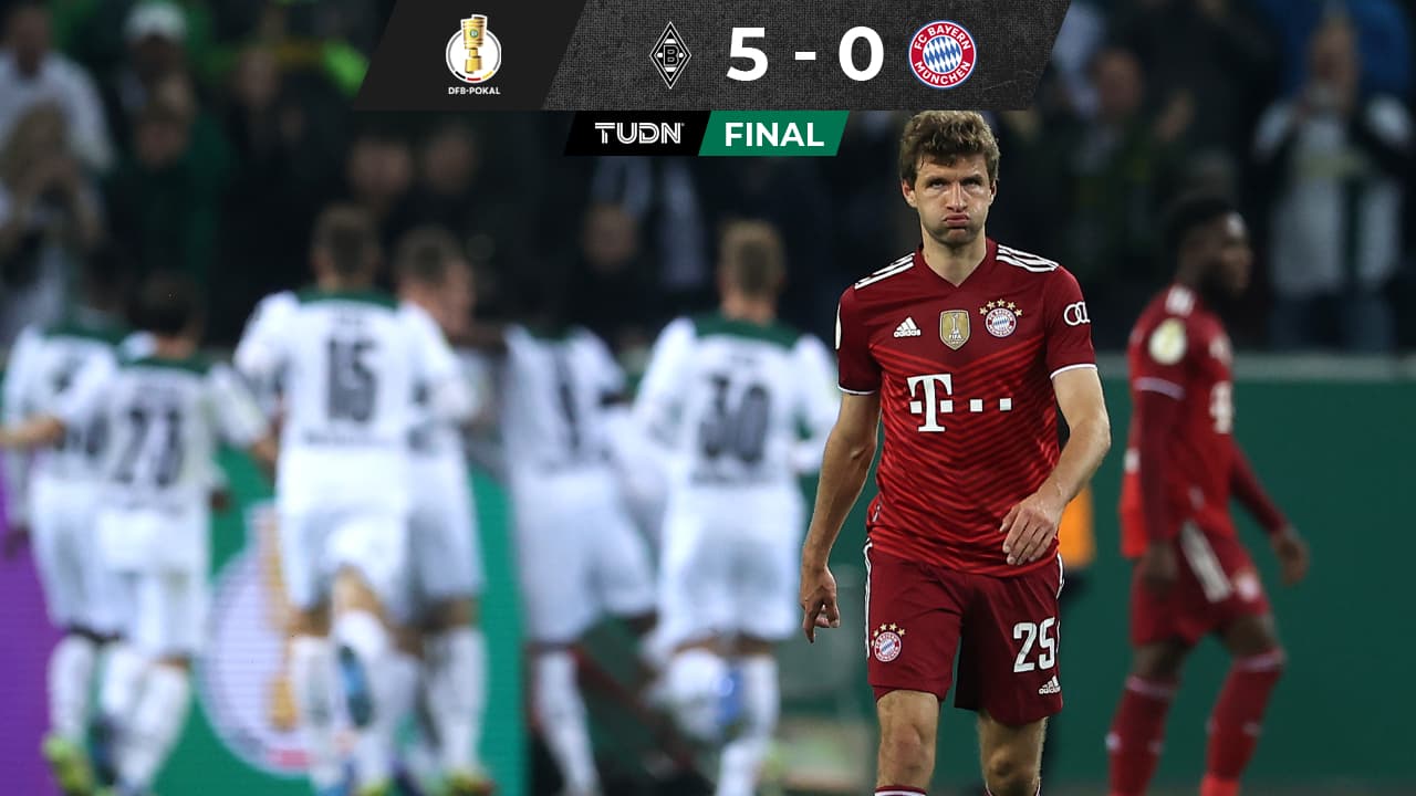 ¡Sorpresa! M’Gladbach golea y elimina al Bayern de la Copa alemana
