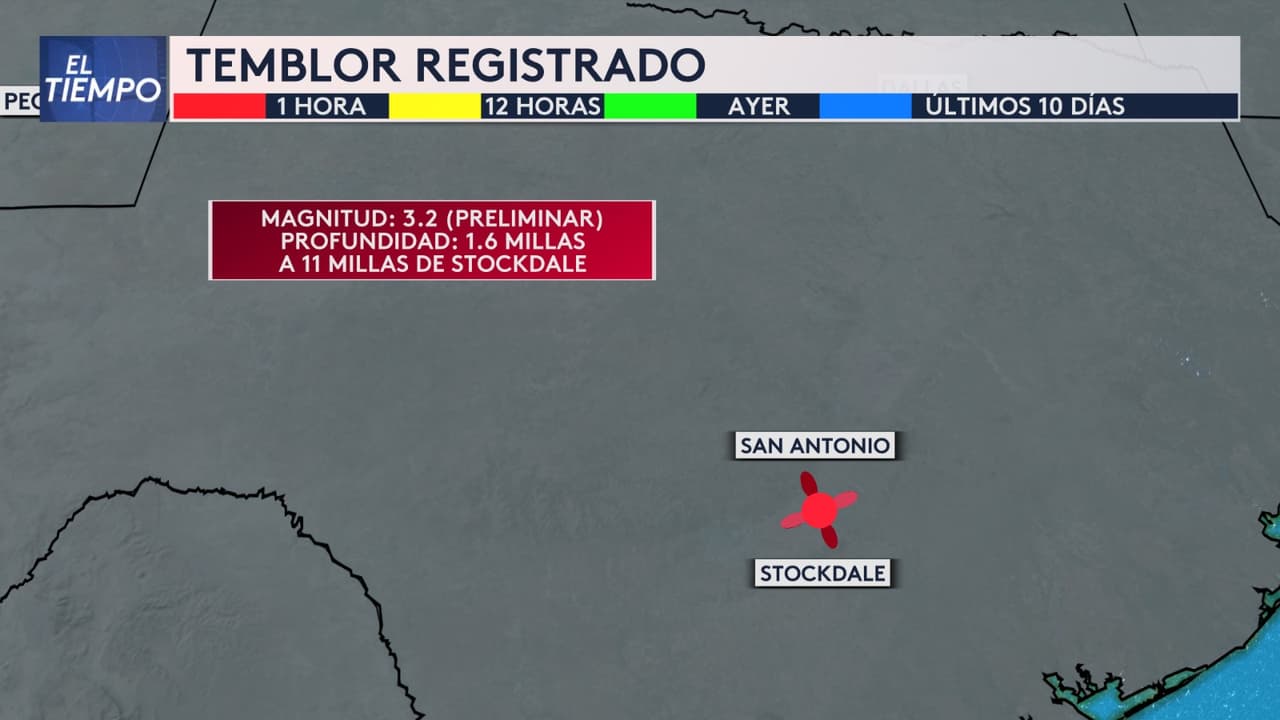 Se registra un sismo al sureste de la ciudad de San Antonio, Texas