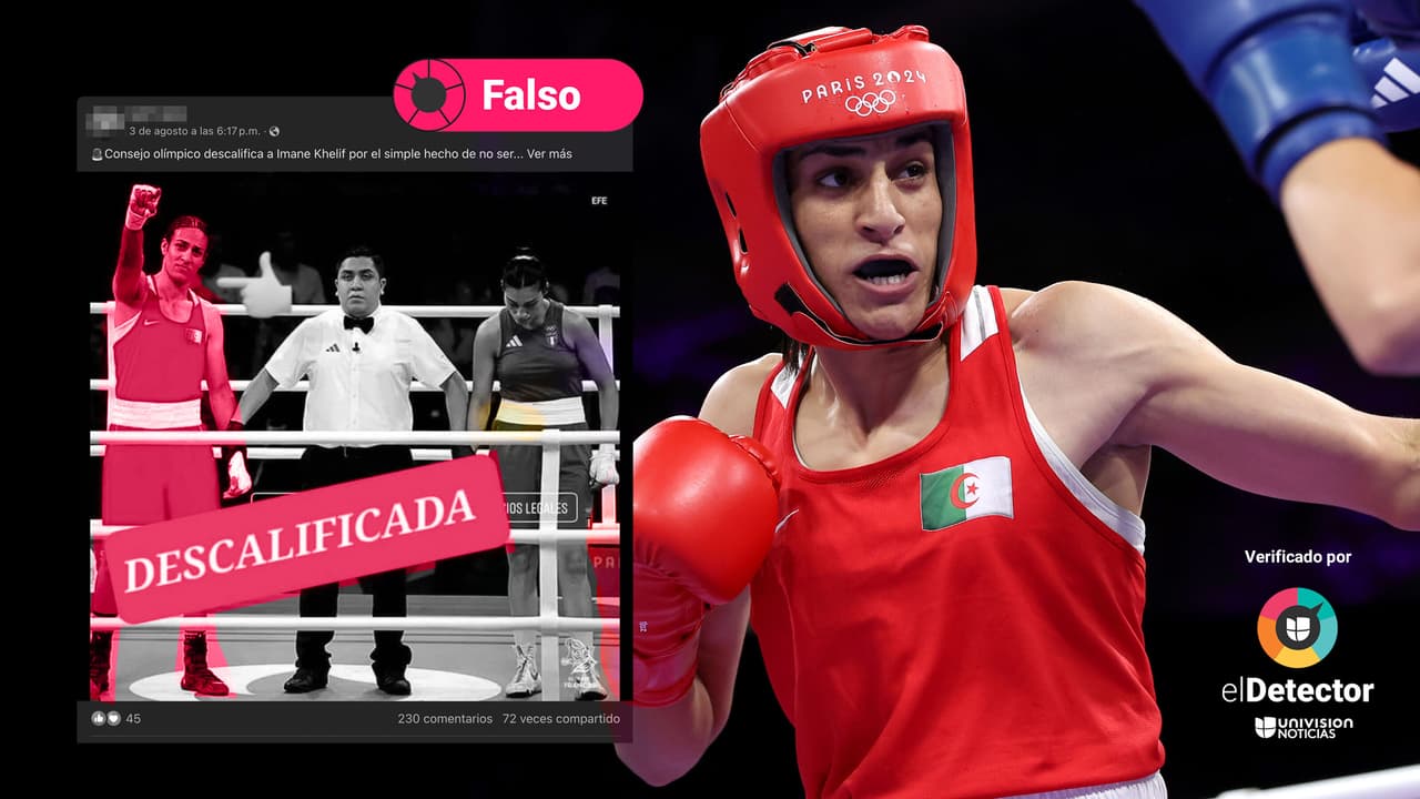 El Comité Olímpico Internacional no descalificó a la boxeadora argelina Imane Khelif: esa es una desinformación 