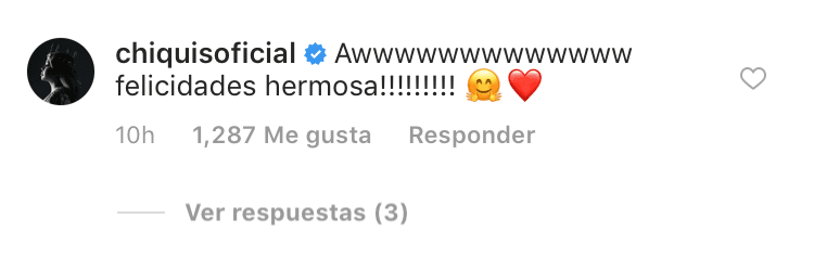 <b>Chiquis Rivera</b> mostró su felicidad por la noticia y lo hizo por partida doble. Primero con este mensaje.