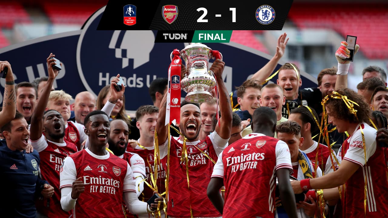 Con goles de Aubameyang, el Arsenal venció al Chelsea y ganó la FA Cup