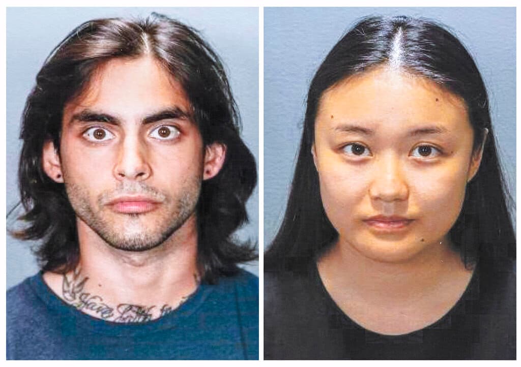 Estas fotos sin fecha proporcionadas por la Oficina del Fiscal de Distrito del Condado de Orange muestran a Marcus Anthony Eriz, de 24 años, y Wynne Lee, de 23. El Fiscal de Distrito del Condado de Orange, Todd Spitzer, anunció que se presentaron cargos contra los dos por la muerte de Aiden Leos.