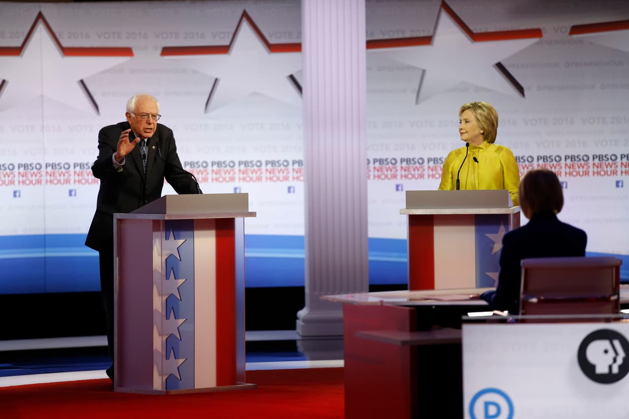 Los dardos que se lanzaron en el debate Clinton y Sanders en Wisconsin