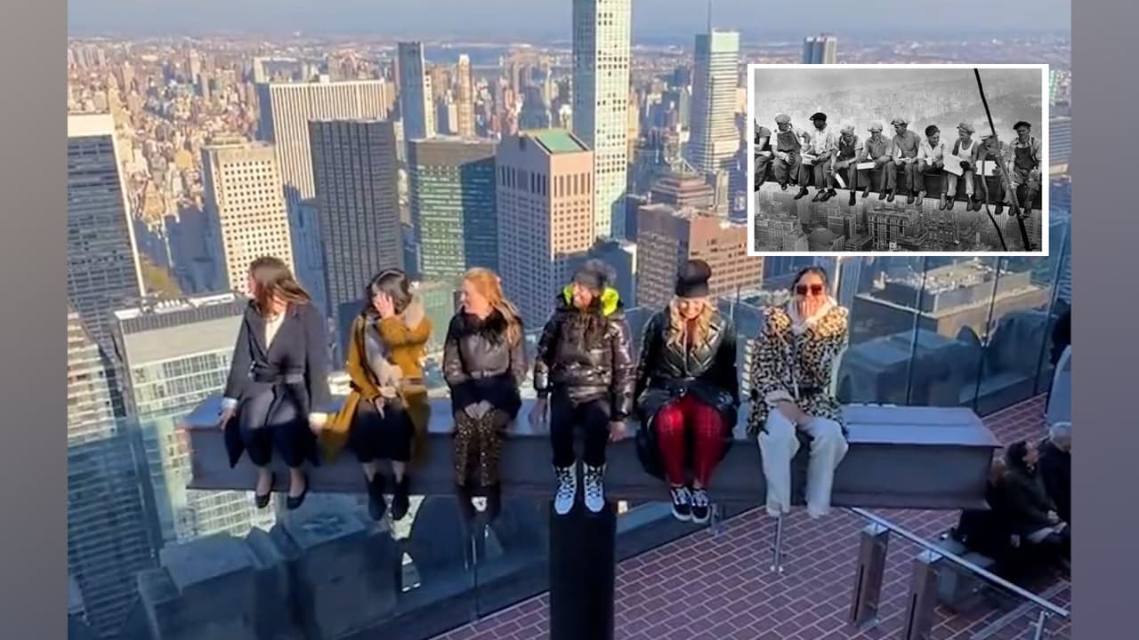 The Beam: la nueva atracción del Rockefeller Center que te sube 12 pies en el aire