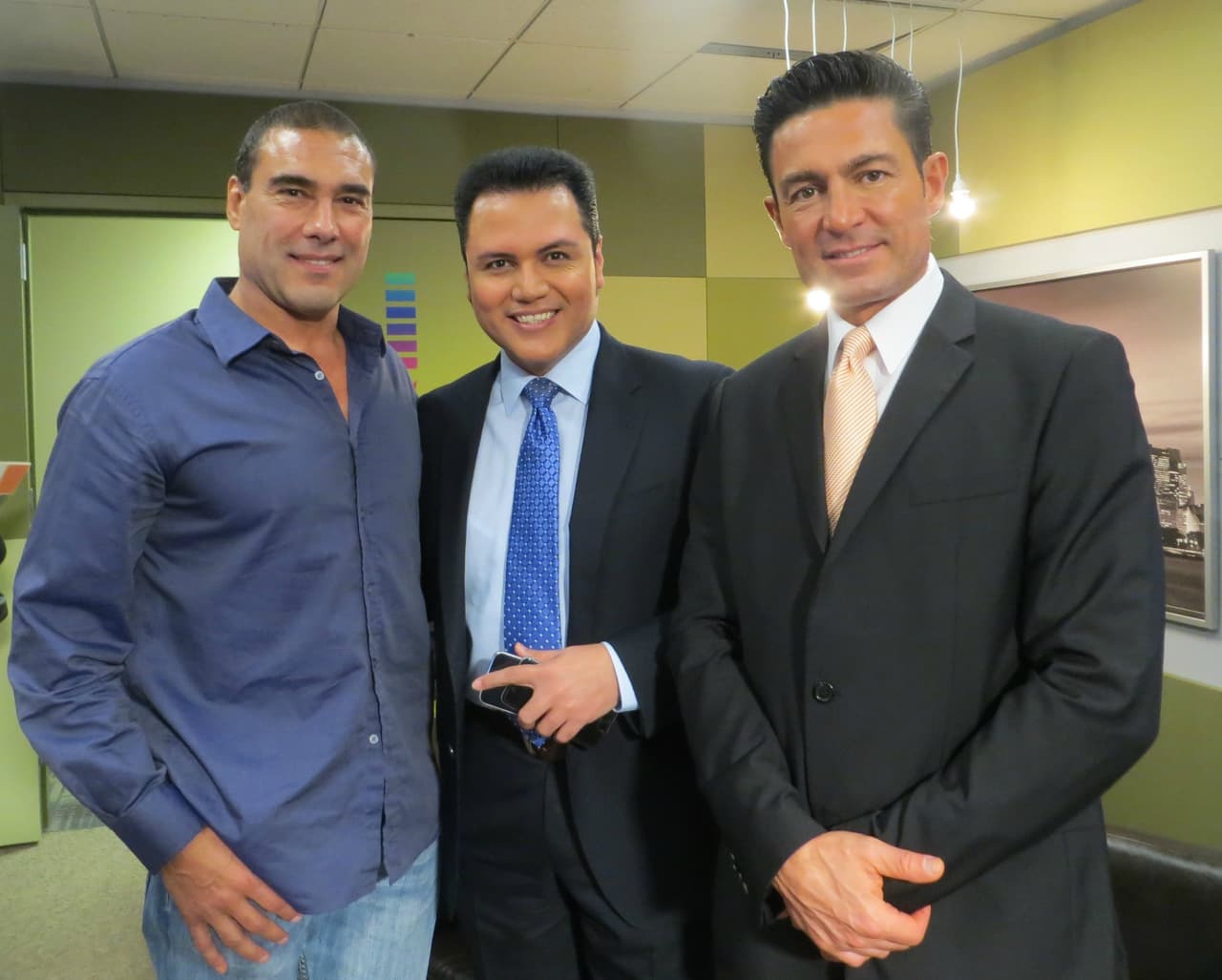 Eduardo Yáñez y Fernando Colunga estuvieron de visita en la ciudad de los vientos.