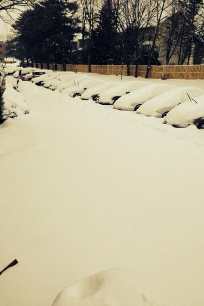 Pero si un automóvil cubierto por la nieve asombra, ¿qué tal esta fotografía?