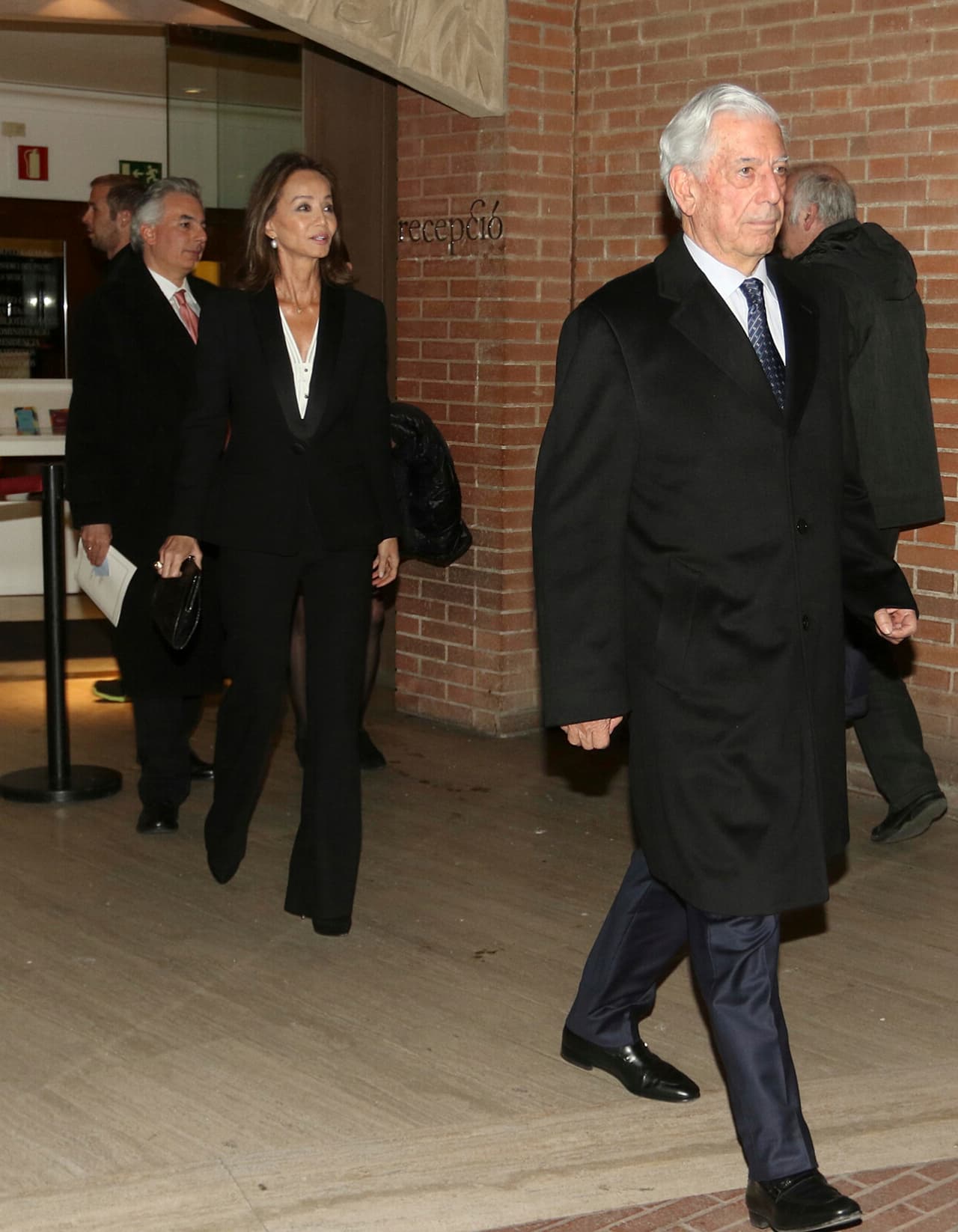 Ayer los tortolitos fueron captados en el homenaje a Carmen Balcells en Barcelona.