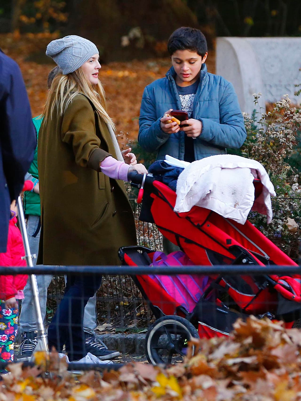 La diva iba bien tapadita, hacía mucho frío.