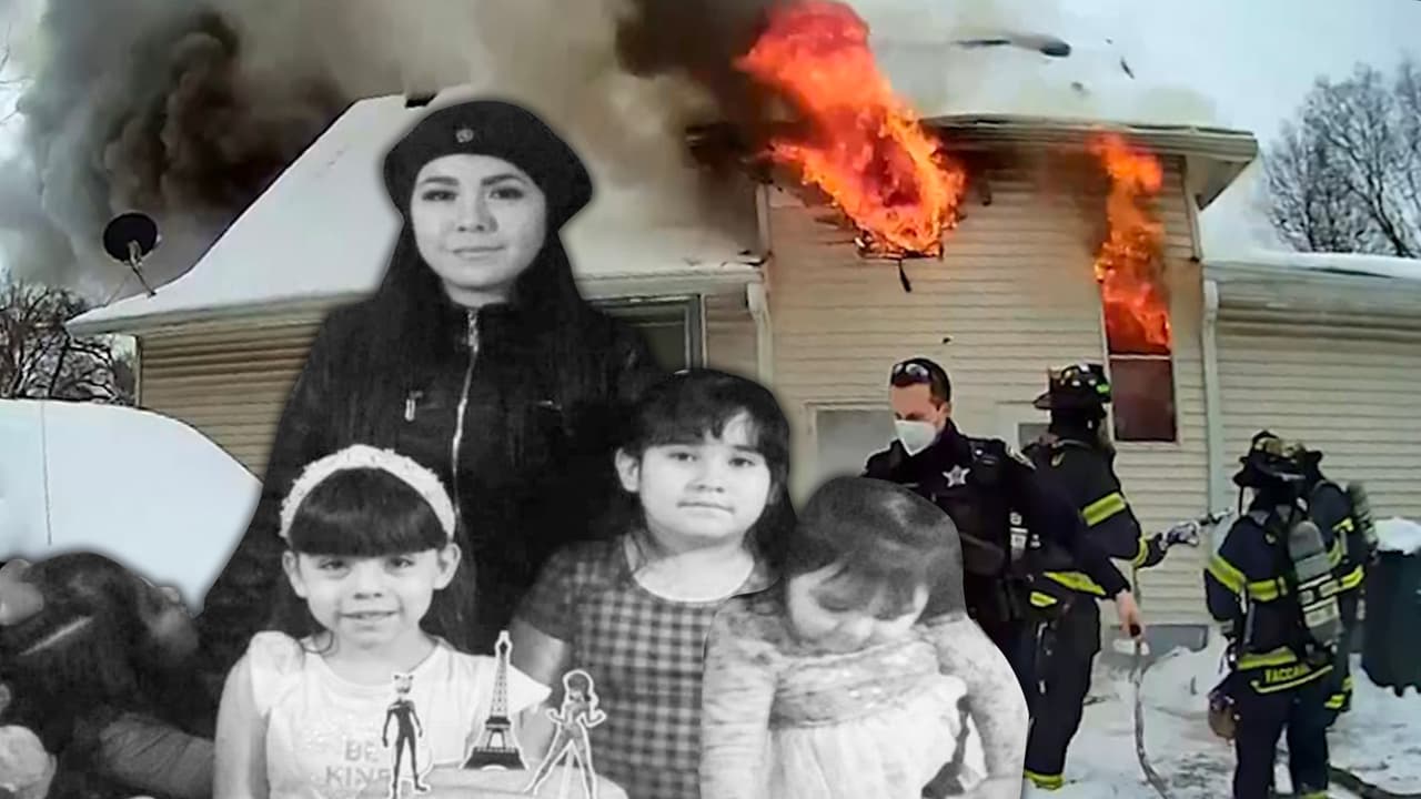 Las duras imágenes que captaron los bomberos que atendieron el incendio en Des Plaines