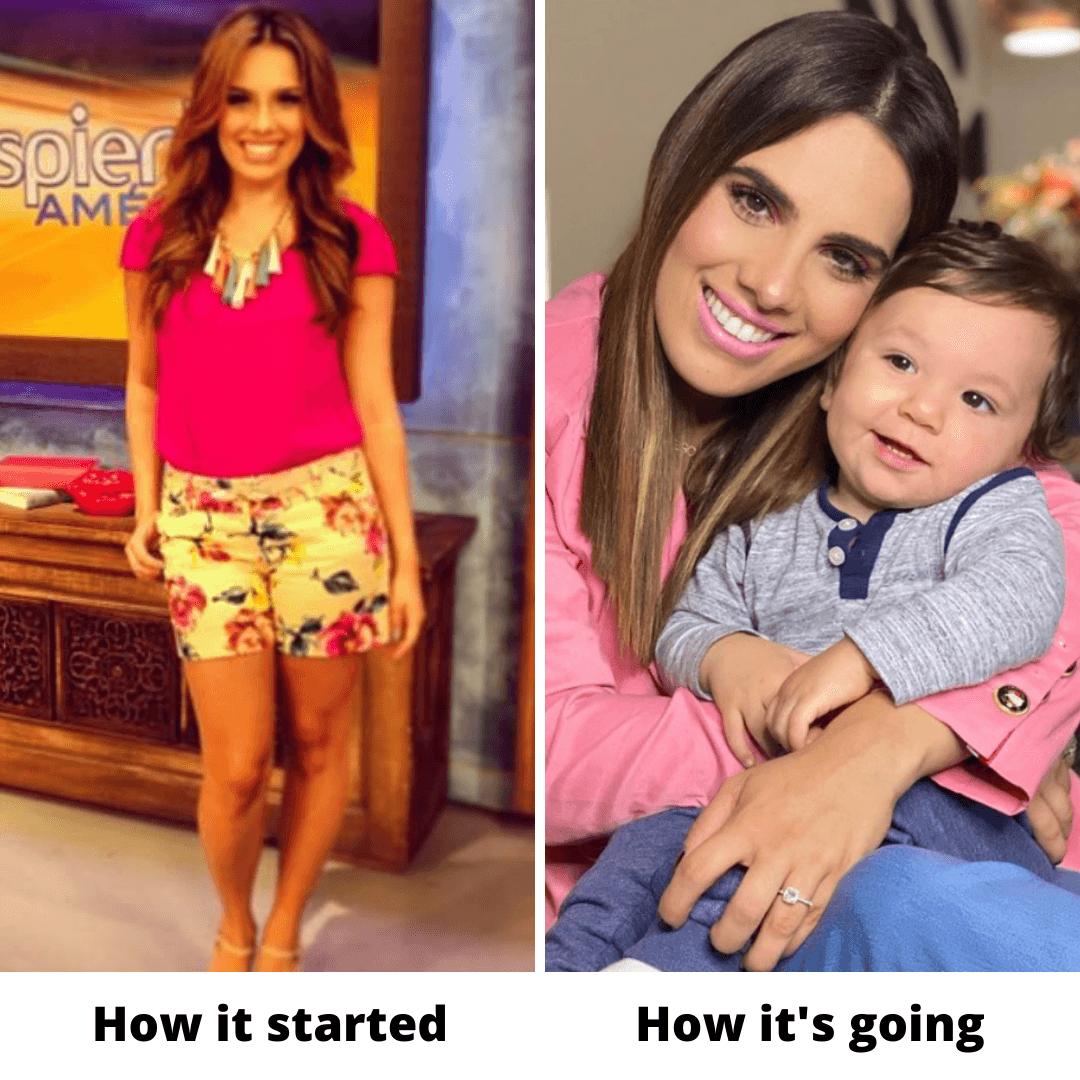Así lucía Andrea Chediak cuando presentaba su sección de moda hace algunos años en el show, aún soltera y sin hijos. Ahora, está casada y es madre del pequeño Diego, quien este mes de octubre cumplió su primer año de edad.