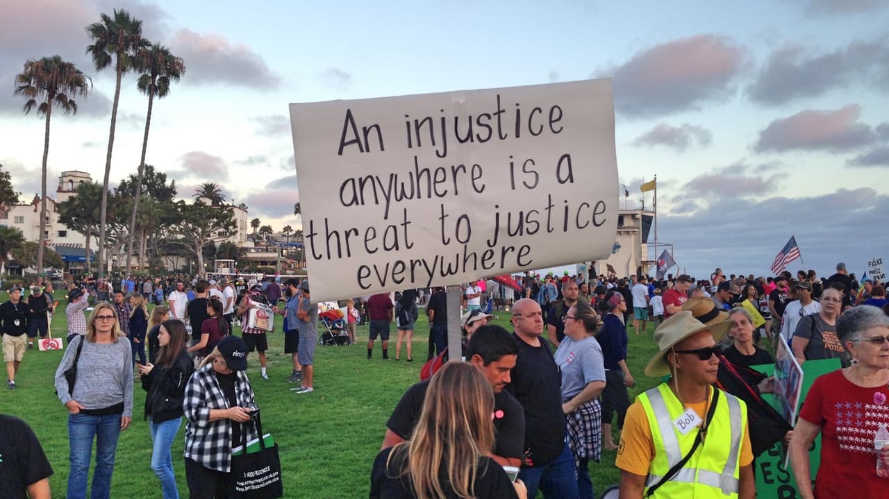 Una injusticia en cualquier lugar, es una amenaza a la justicia en todas partes.