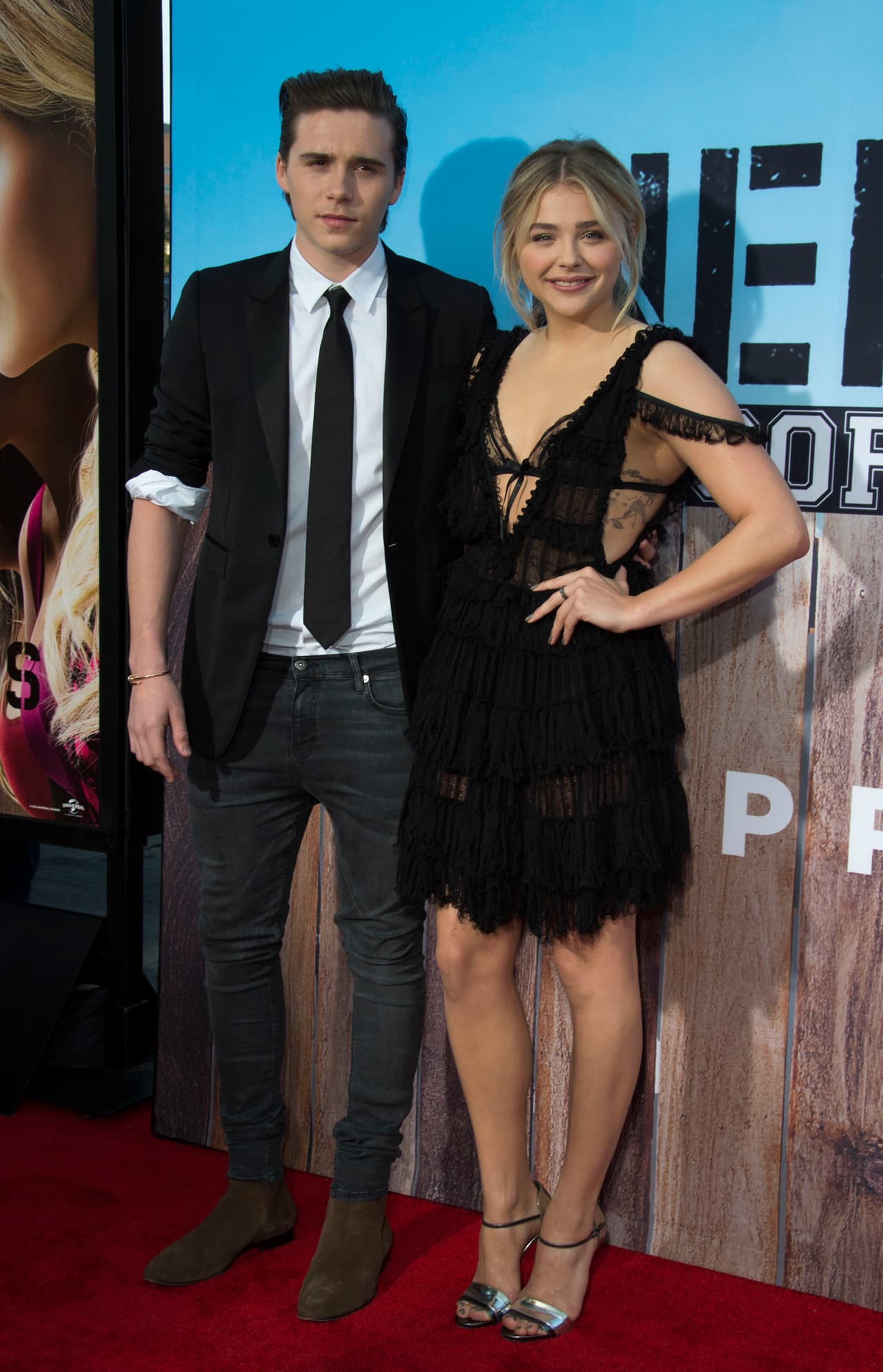 Brooklyn Beckham y Chloë Grace Moretz en la premiere de 'Neighbours 2'.