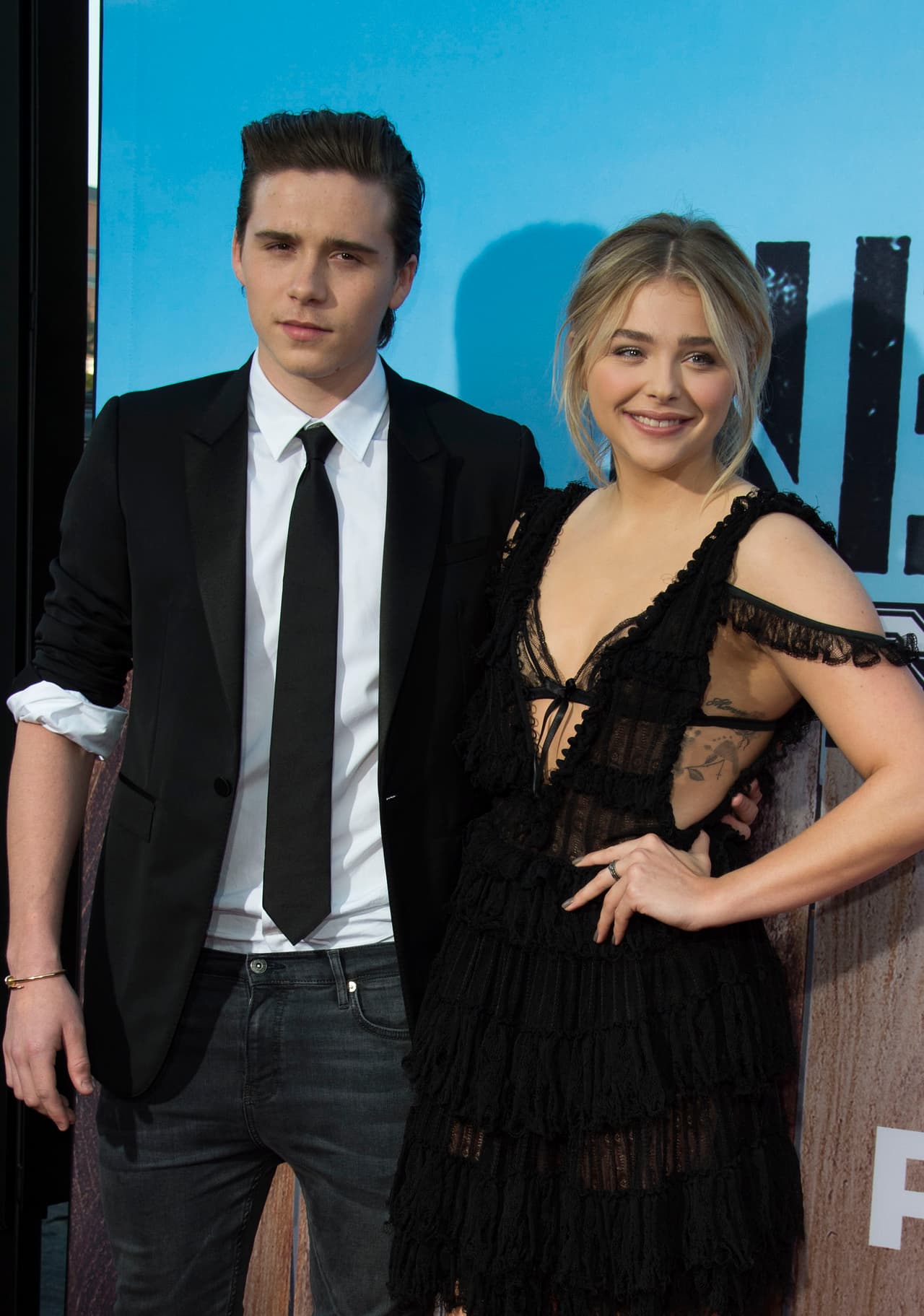 Y sin duda, el hijo mayor de los Beckham robó cámara junto con la rubia.