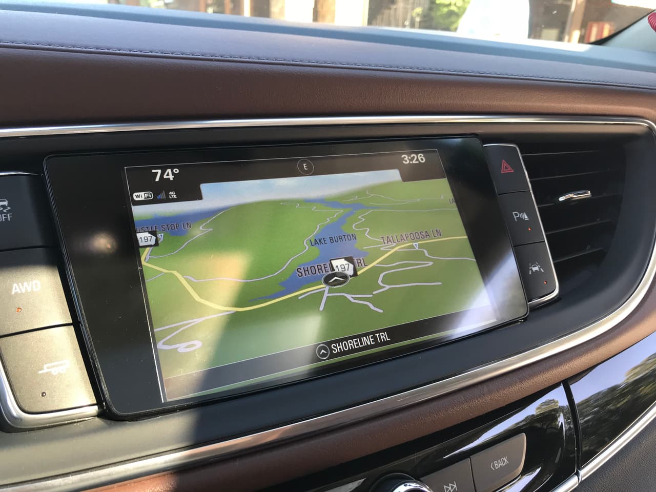 Los materiales de la cabina de la Buick Enclave son de primera clase.