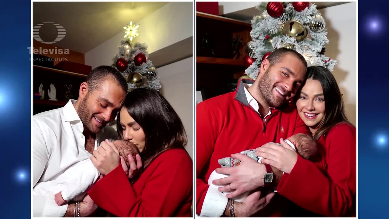 Claudia Martín y Carlos Said presentan a su hijo