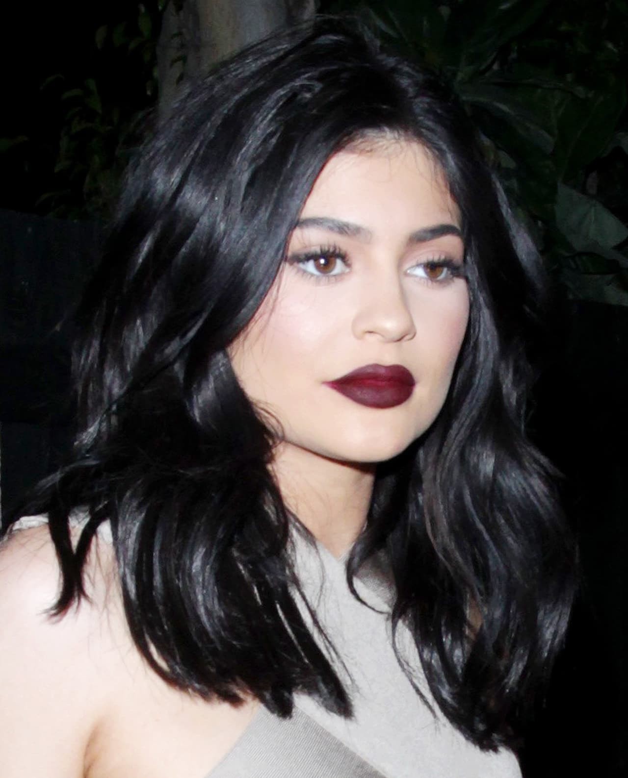 Kylie usó un labial de su propia línea.