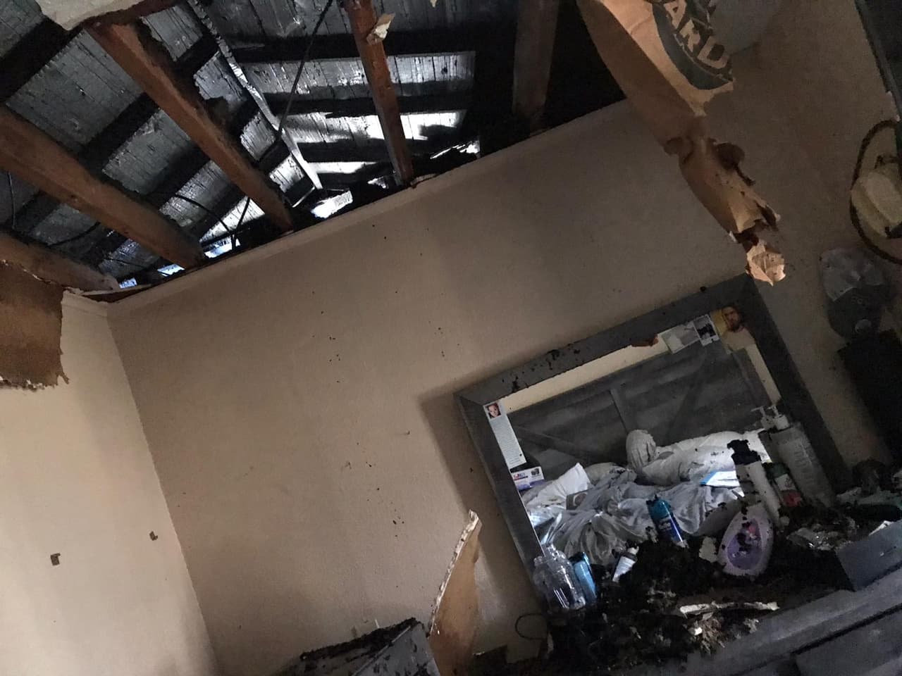 La casa es perdida total según nos dijo la familia.