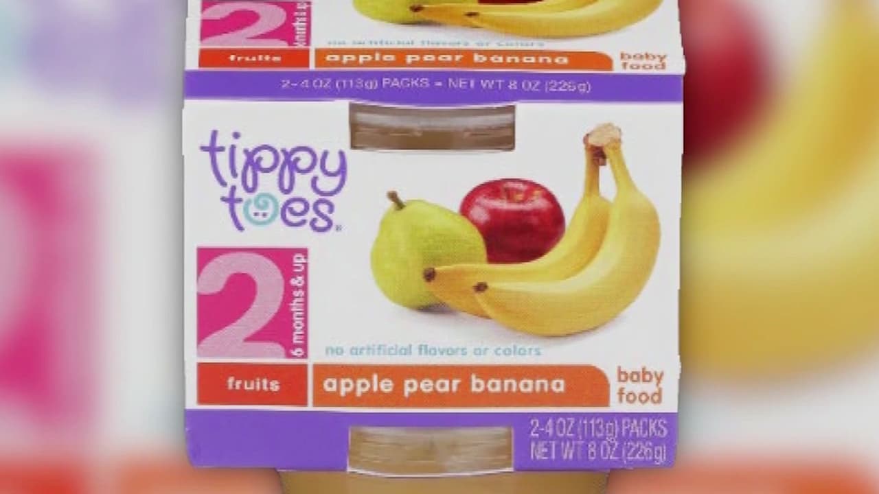 Retiran puré para bebés de "tippy toes" por niveles elevados de toxina dañina