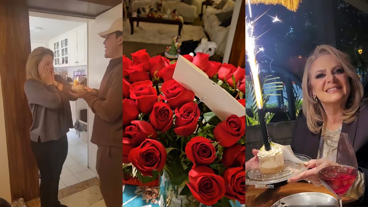 Así celebró Erika Buenfil su cumpleaños.