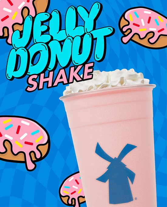 <b>Dutch Bros</b>
<br>Dutch Bros Coffee está ofreciendo una bebida especial: el Jelly Donut Shake.