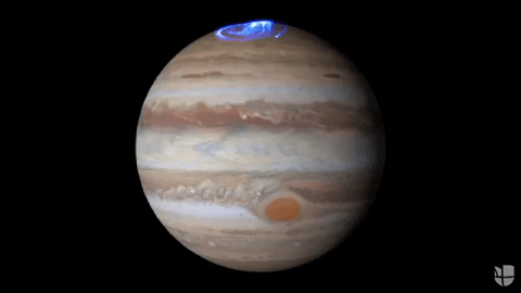 Las espectaculares auroras de Júpiter captadas por Hubble
