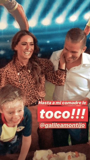 Quizá pocos se hayan percatado de que la presentadora sufrió un pequeño accidente el pasado 13 de marzo, durante la fiesta de cumpleaños número 7 de su hijo Mateo.