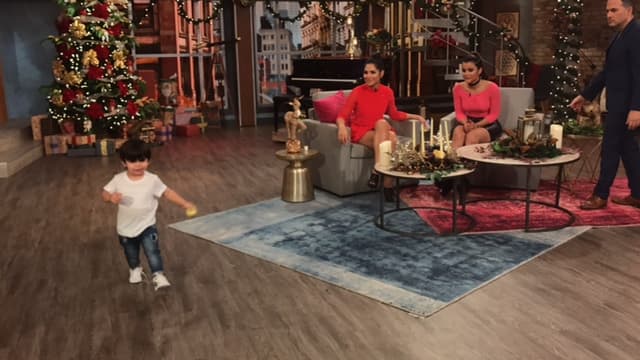 Matteo llegó con toda su energía al estudio
<br>