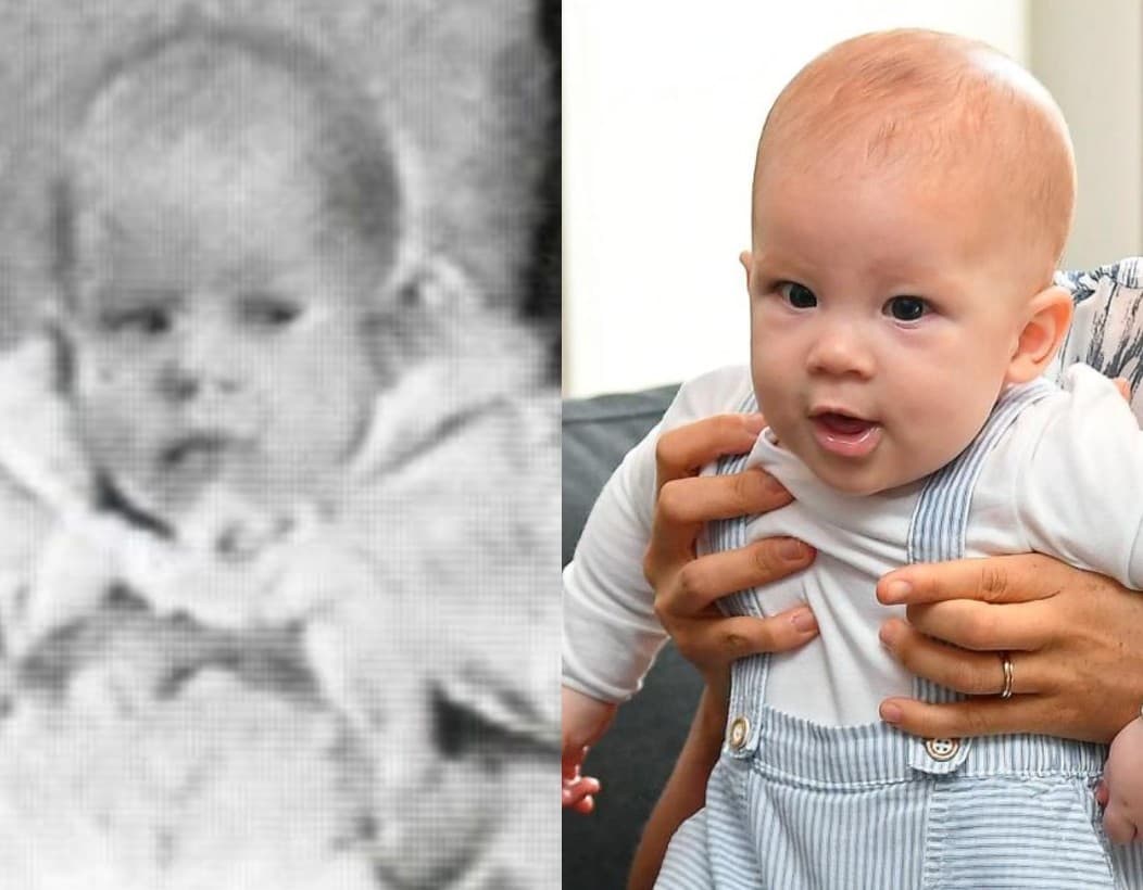 Durante los primeros meses de la vida de Archie fueron muchos los que aseguraron que era idéntico a su papá, cuando era bebé.