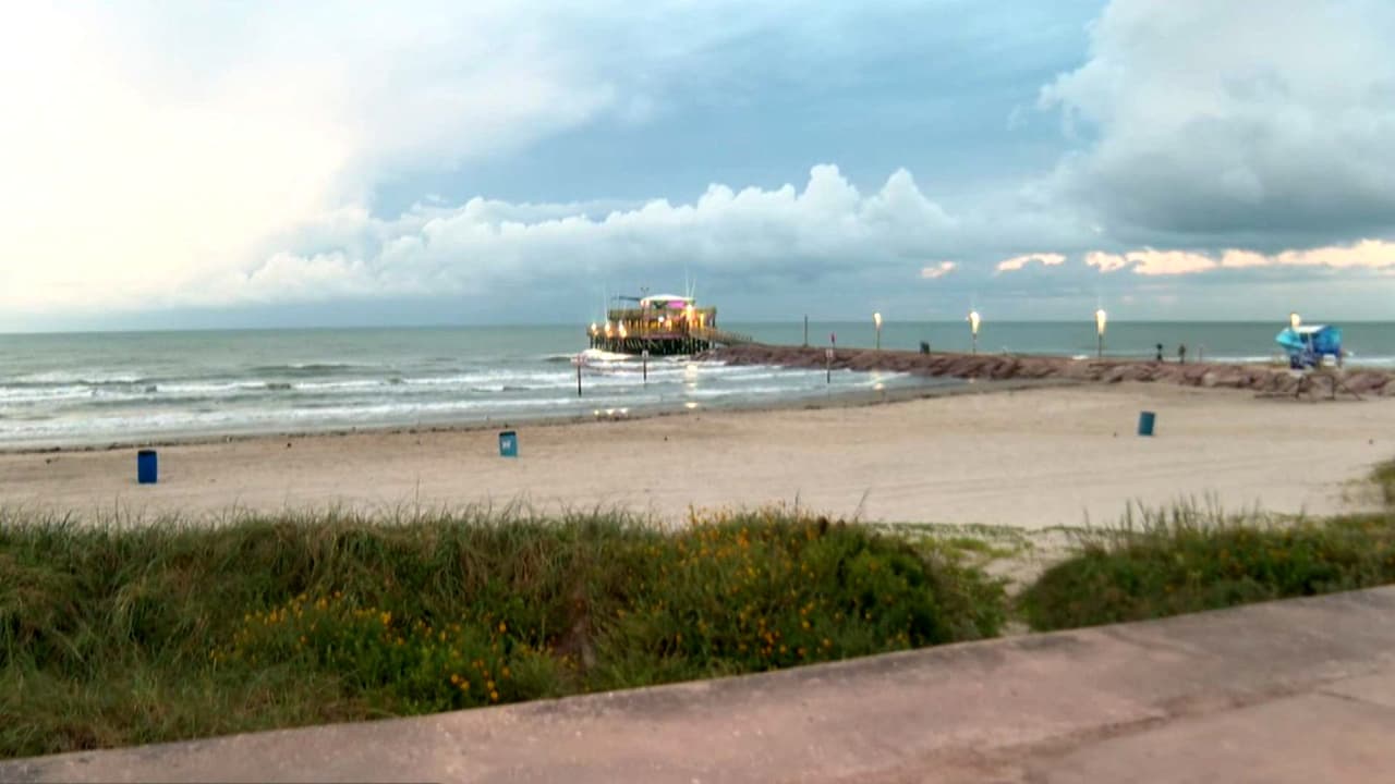 Así se ve la Isla de Galveston antes de los efectos de la Tormenta Tropical Edouard