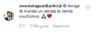 El actor y conductor Ernesto Laguardia fue otro de los que envió sus condolencias a Bichir.