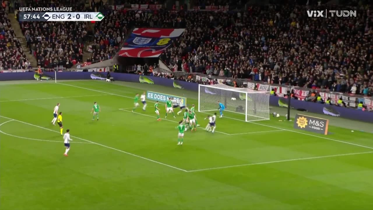 ¡Otro gol más! Irlanda vive minutos de terror ante Inglaterra