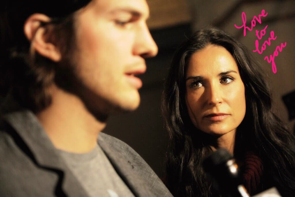 Actores Ashton Kutcher y Demi Moore hablan en con prensa por el lanzamiento de 'Real Men Don't Buy Girls'