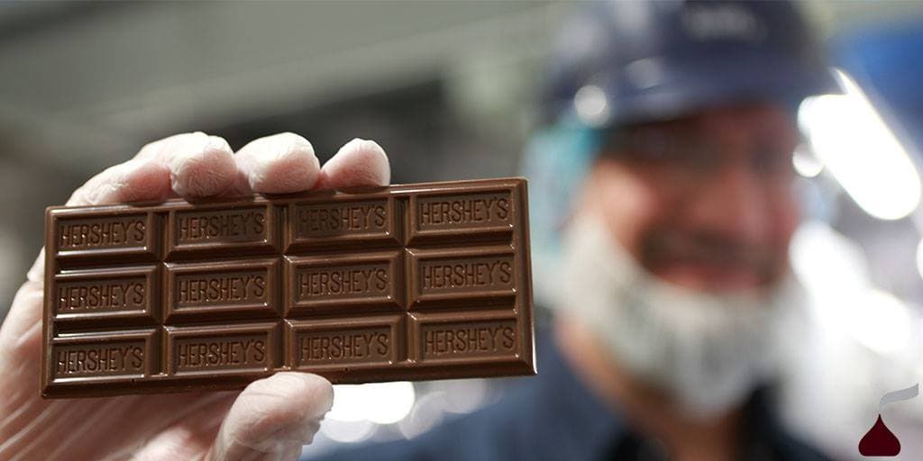 <b><a href="https://www.thehersheycompany.com/en_us/home.html">Hershey´s</a>. </b>Si bien Hershey's salió y prácticamente conquistó el mundo de los dulces, tiene su sede y un increíble parque de diversiones en medio de Pensilvania. 
<b><a href="https://www.thehersheycompany.com/en_us/home/about-us/milton-hershey.html">El fundador, Milton S. Hershey, abrió su primera tienda de dulces en 1873 en Filadelfia y, después de aprender a hacer caramelo, fundó Lancaster Caramel Company en 1886</a></b>.