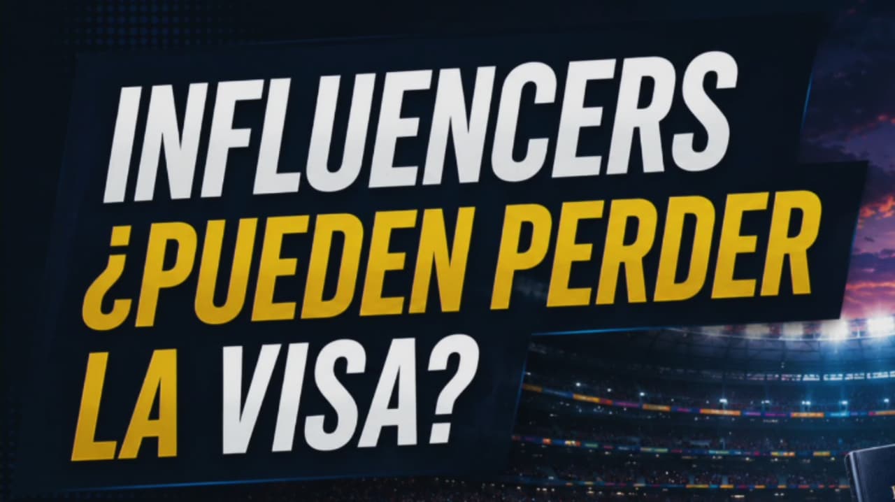 ¿Influencers pueden perder su visa por grabar contenido monetizado sobre la Copa?