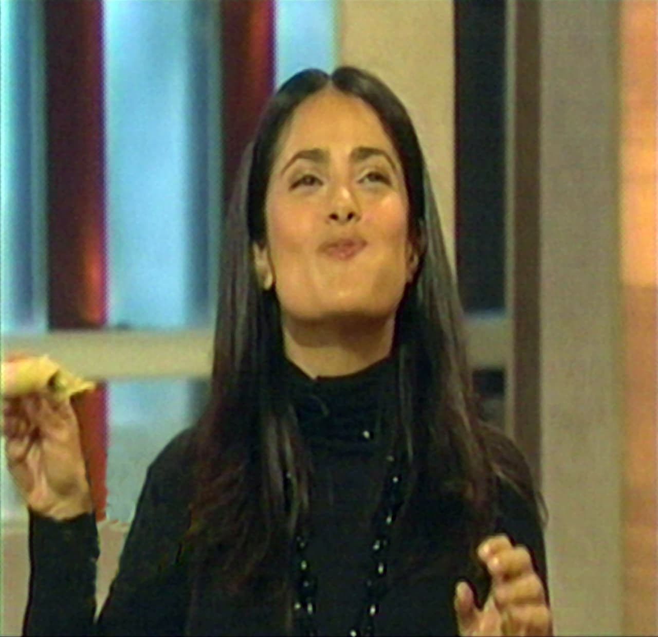 Se nota que estuvo bueno, su sonrisa lo dice todo.