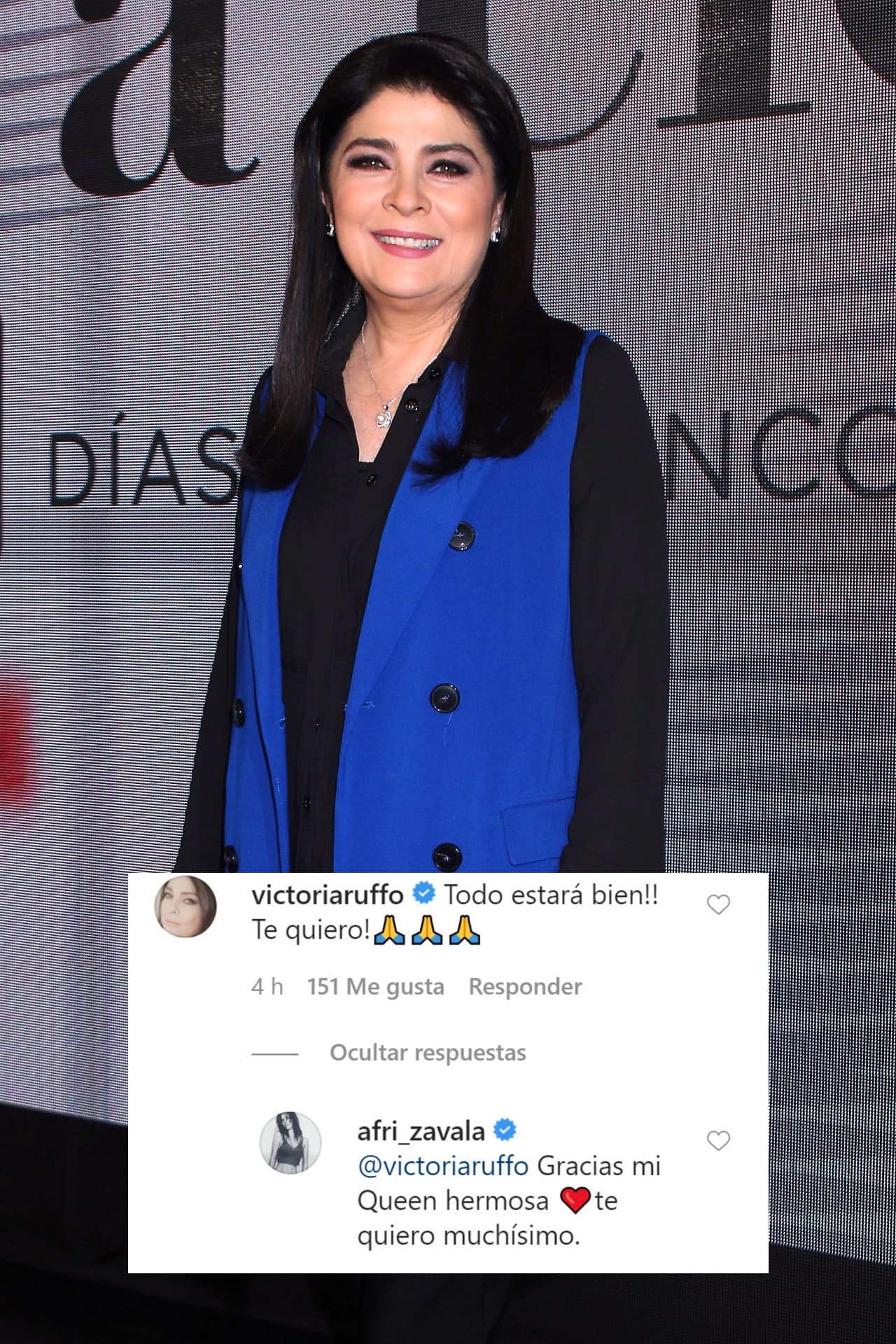 <b><a href="https://www.univision.com/radio/raul-brindis/le-diria-hola-lo-que-siguen-ya-son-puras-mentadas-de-madre-victoria-ruffo-revela-que-haria-si-se-topara-a-eugenio-derbez-video">Victoria Ruffo</a></b> fue la protagonista de ese melodrama y también se sumó a los buenos deseos para su colega.
<br>