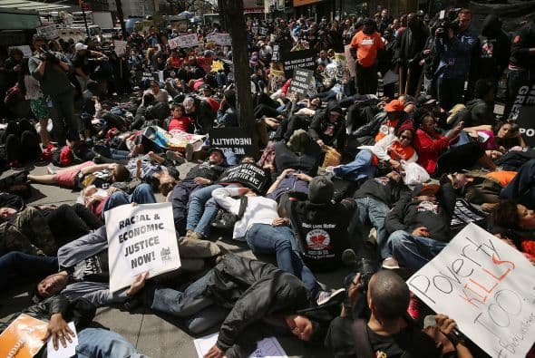 En Nueva York, Miami, Boston, Chicago, Los Ángeles y otras ciudades importantes del país se registraron paros y concentraciones de protesta.